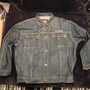 Vintage FUBU blue denim jacket size XXL